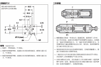 直动式三通减压阀（固定或可变调节）MZD2，A，M，50，V