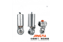 精亚高洁净蝶阀卫生级焊接蝶阀快装蝶阀智能气动蝶阀卧式气动蝶阀