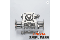 精亚高平台三片式无滞留全包球阀 带锁定位无滞留球阀