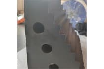 实心橡胶三角木止退器 轮胎汽车止滑器 重型车辆停车锲